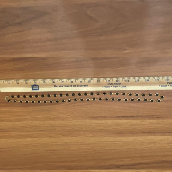 Vintage Signed AUSTRIAN CRYSTAL USA Black Crystal Bezel 35” Necklace - Picture 10 of 16